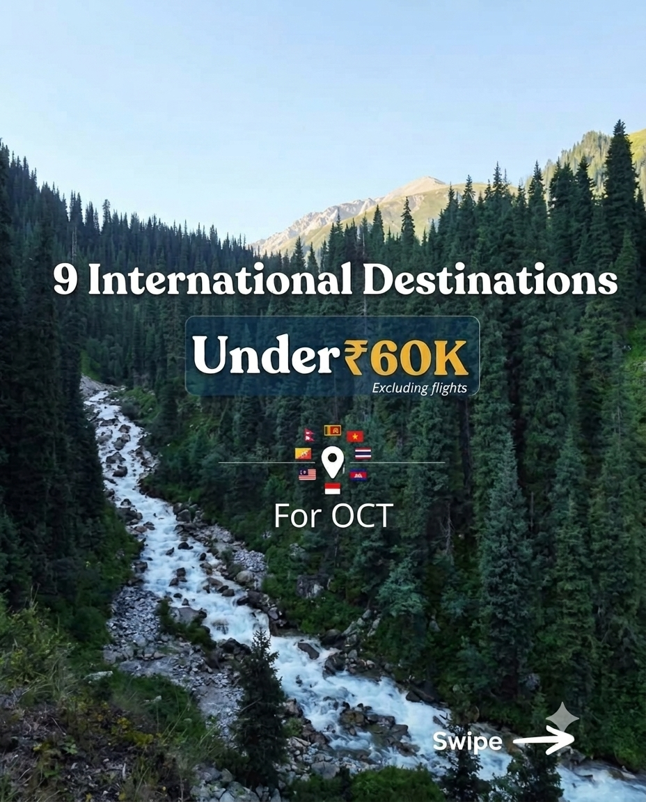 ₹60K Budget Couple Trip from India: 9 International Destinations for Couples